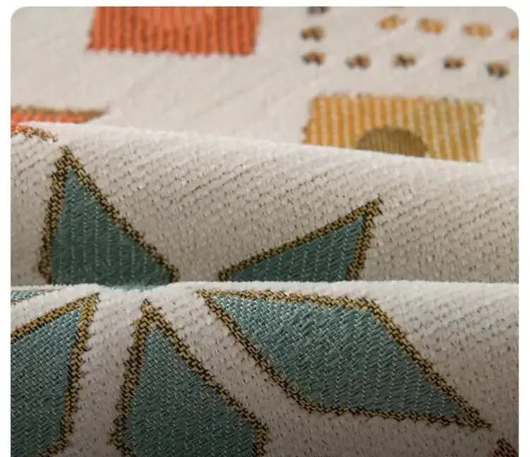 Capa de Sofá Decorativa Boho 100% Poliéster com Estampa Étnica e Franjas Amaritta