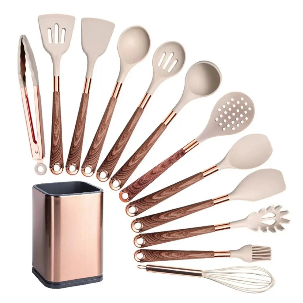 Conjunto-Premium-de-Utensilios-de-Cozinha-com-Cabo-Imitando-Madeira-e-Acabamento-Rose-Amaritta