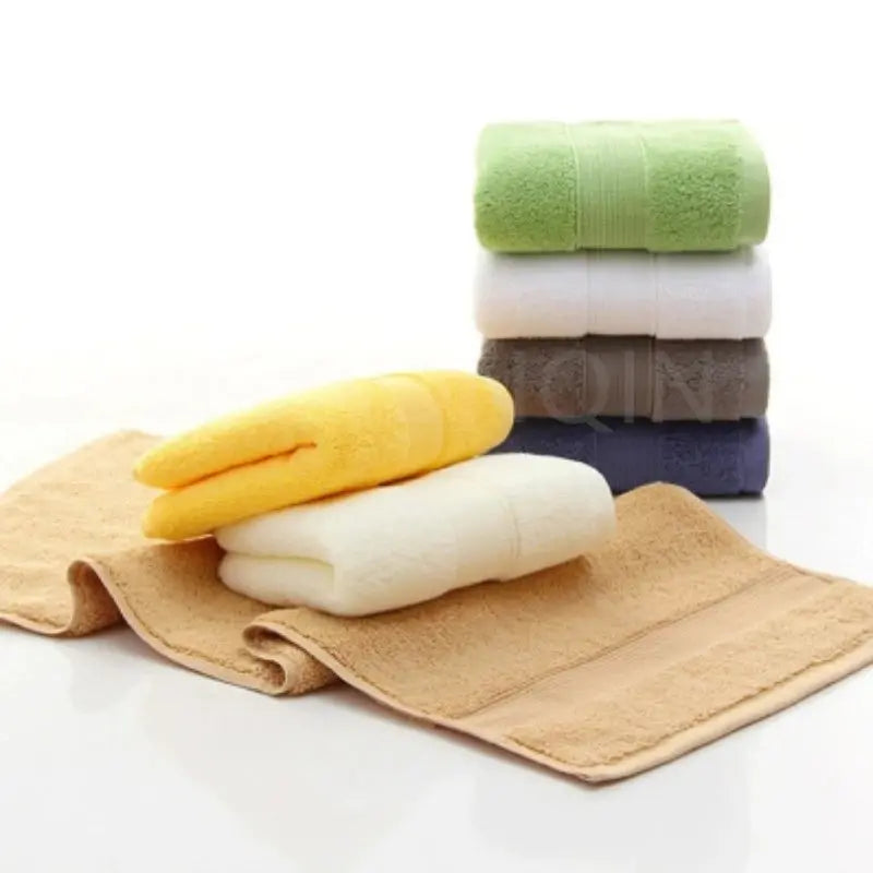Conjunto de 2 Toalhas de Rosto de Algodão Puro Luxo Casamarella