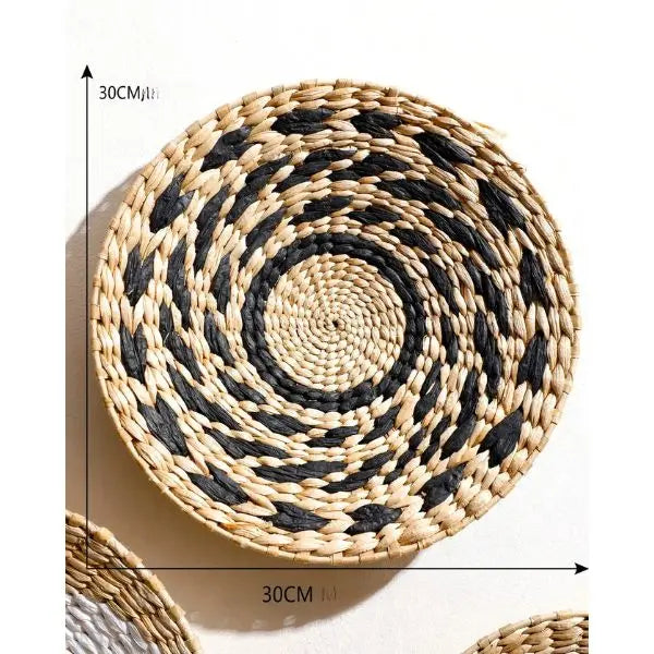 Conjunto de Mandalas de Palha Decorativas Amaritta