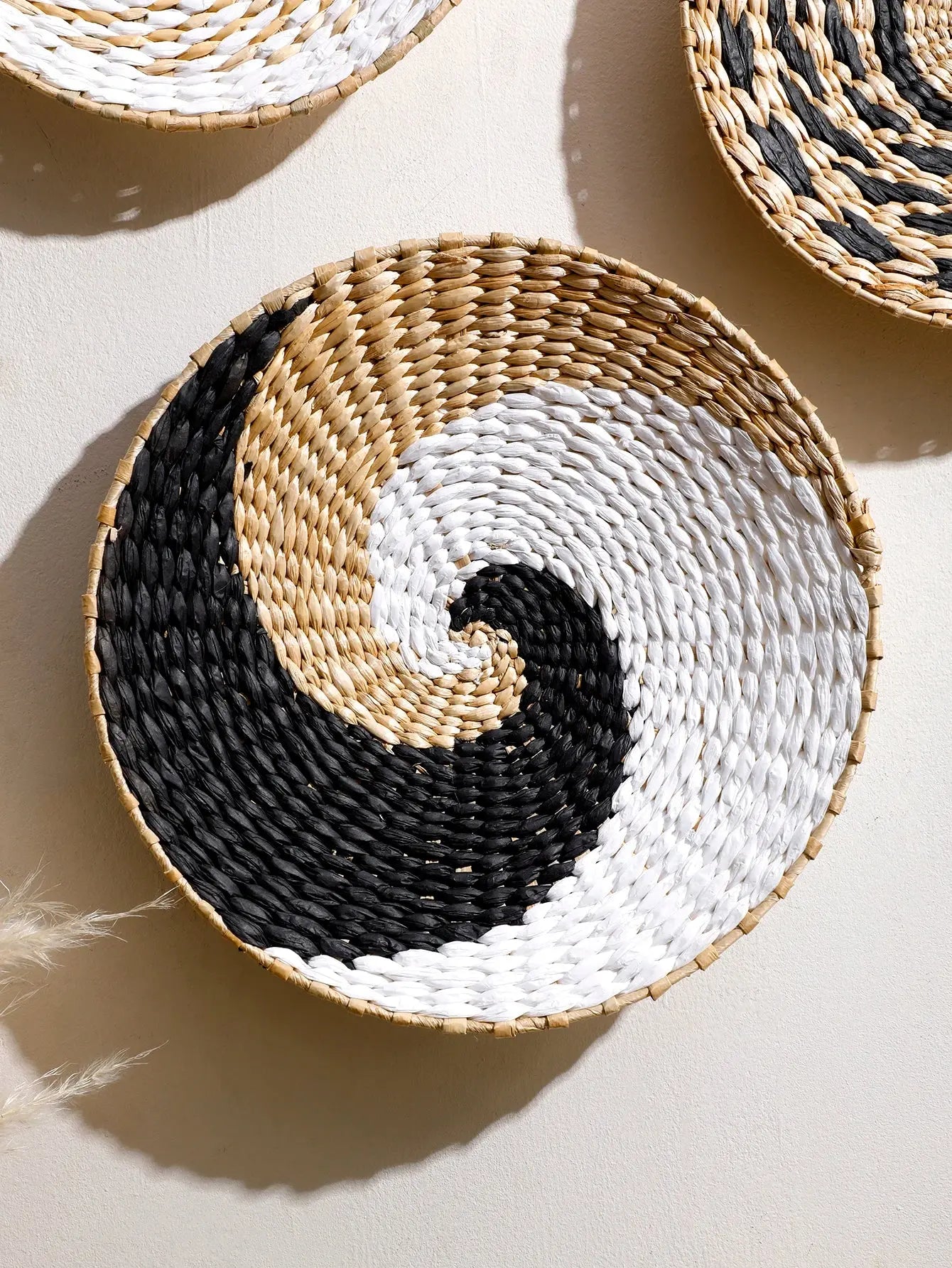 Conjunto de Mandalas de Palha Decorativas Casamarella
