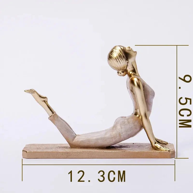 Estatueta Criativa Mulher Praticando Yoga Amaritta