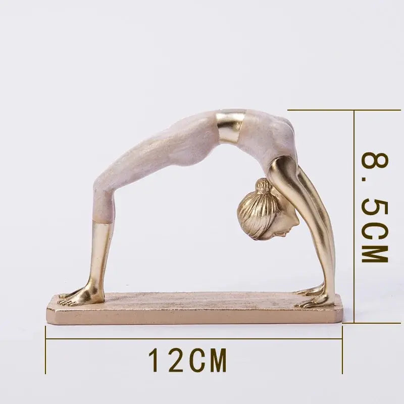 Estatueta Criativa Mulher Praticando Yoga Amaritta