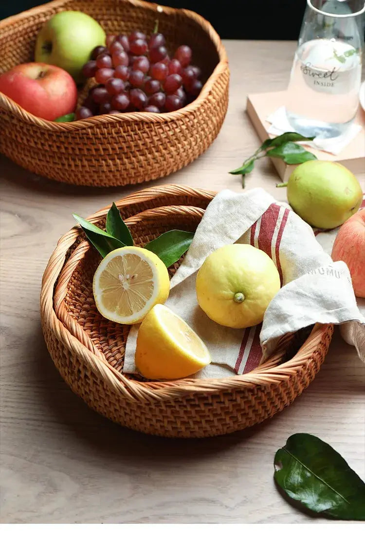 Fruteira de Vime Multiuso Casamarella