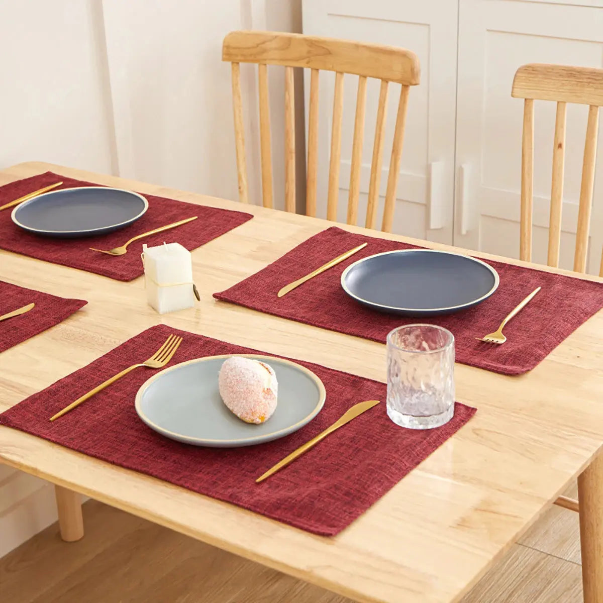 Jogo Americano de Linho para Mesa de Jantar 30x46 cm Amaritta