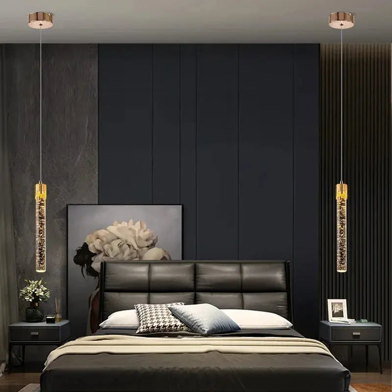 Luminária Pendente LED de Cristal Nórdico Casamarella