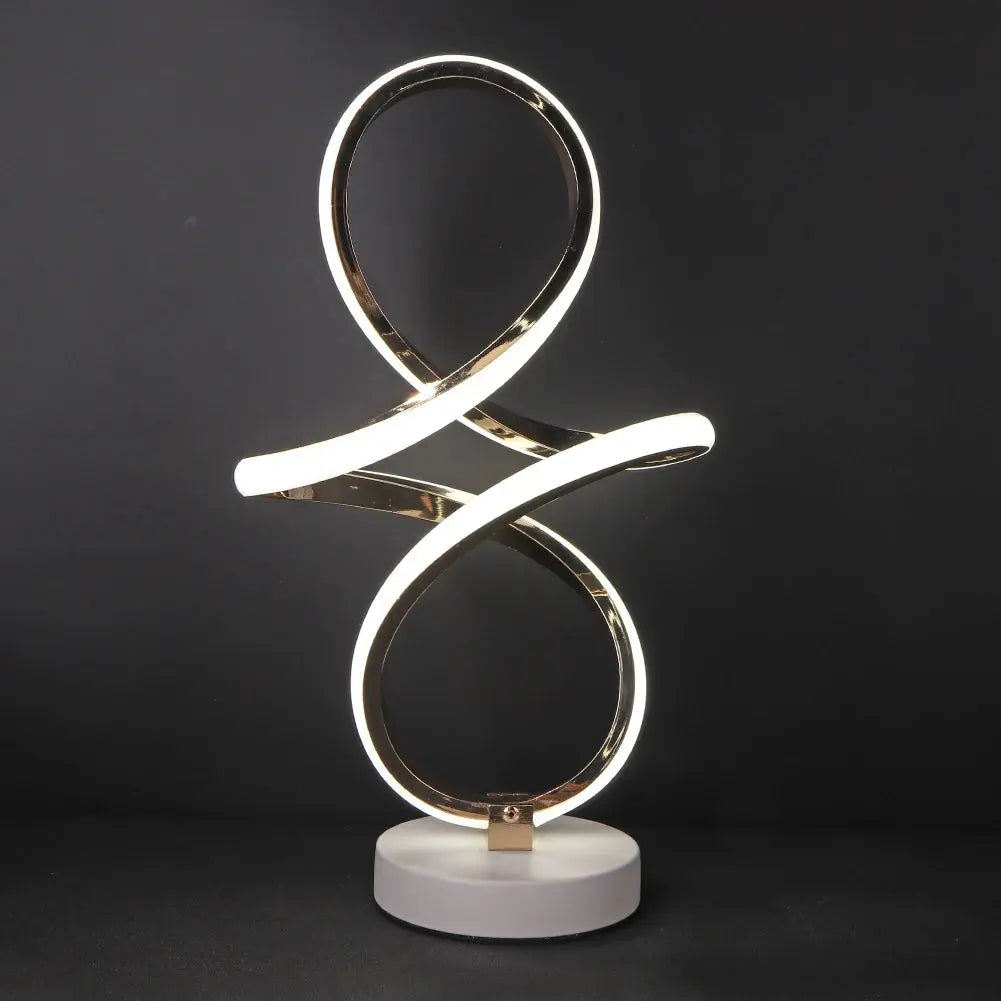 Luminária de Mesa Espiral para Sala de Estar Moderna 86-260 V Casamarella