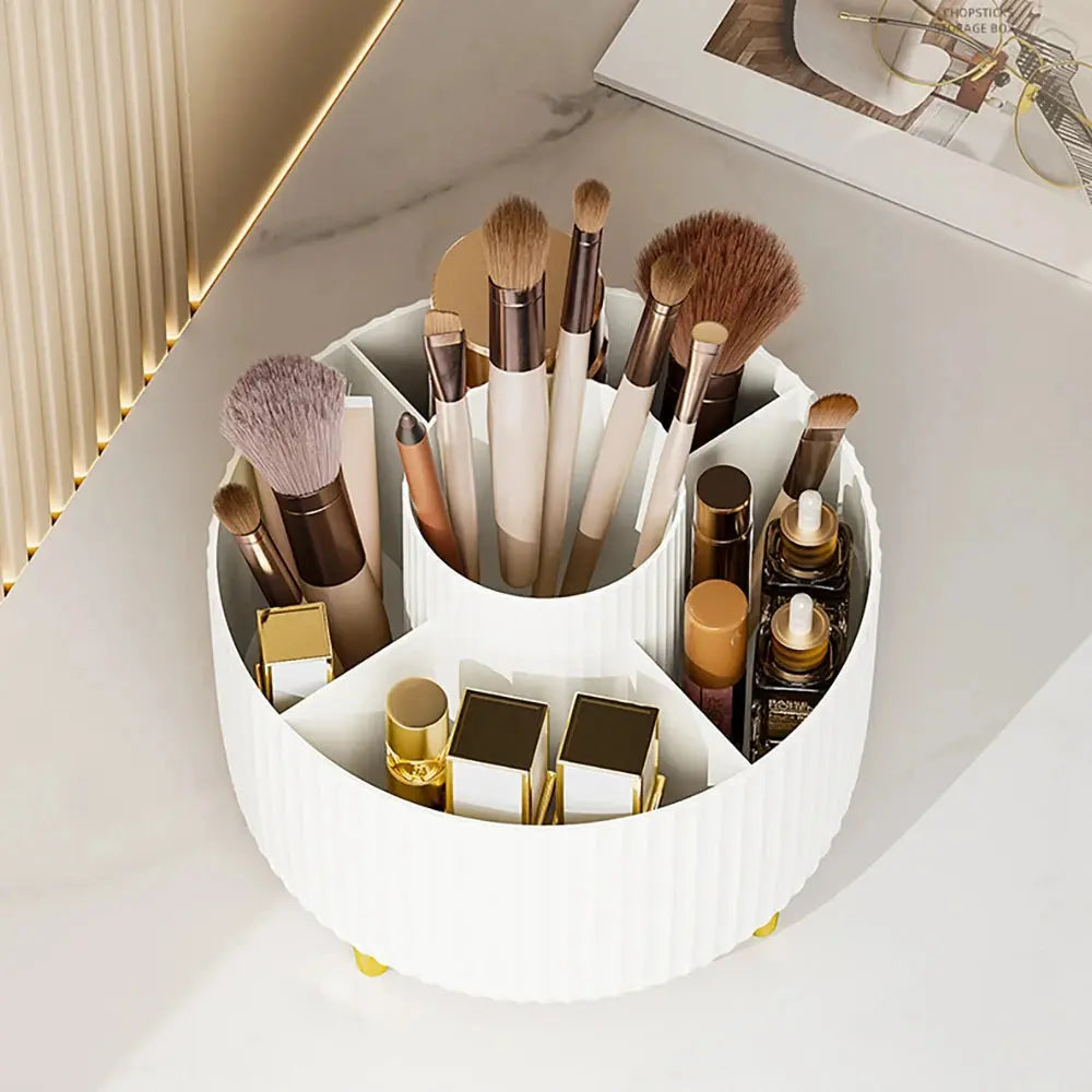 Organizador de Cosméticos de Mesa Giratório com Rotação de 360 graus Casamarella