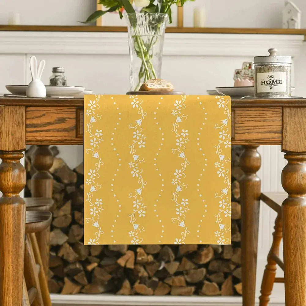 Passadeira de Mesa Floral Casamarella