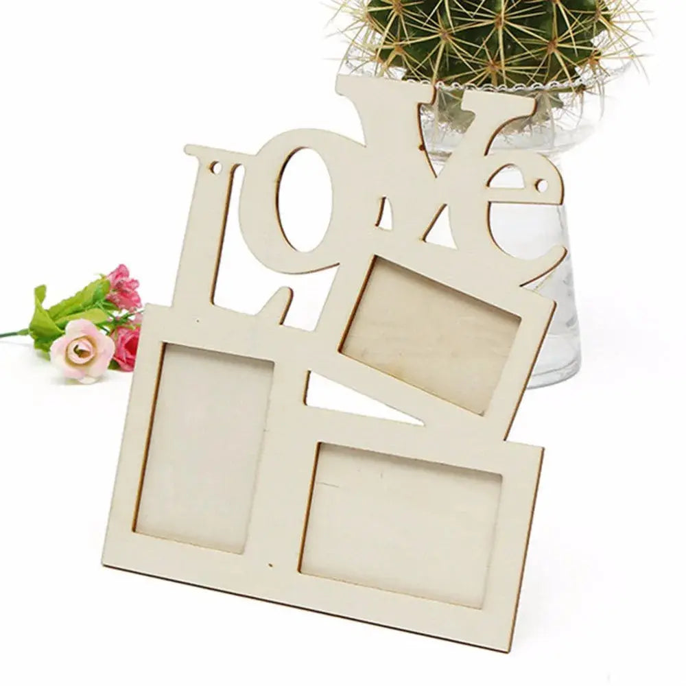 Porta-Retrato de Madeira Decorativo Love Casamarella