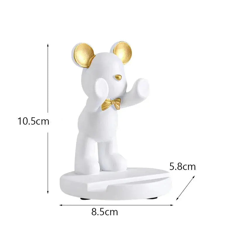 Suporte Decorativo para Celular Ursinho Charmoso Amaritta