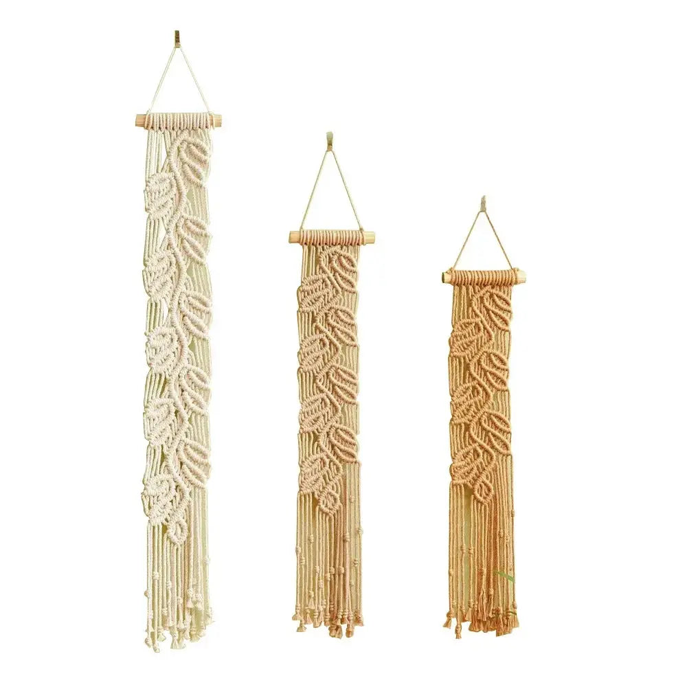 Tapeçaria Decorativa Tecida à Mão em Forma de Folhas Amaritta