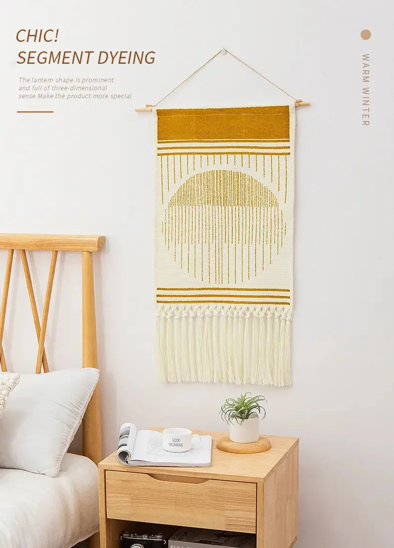 Tapeçaria de Parede Boho Feito à Mão Casamarella