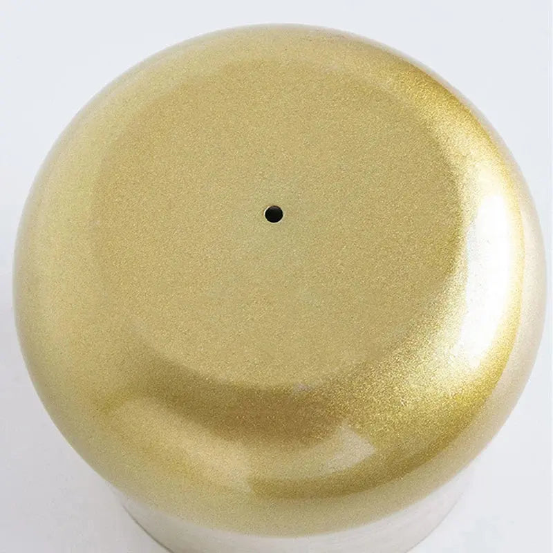 Vaso Dourado de Metal para Plantas Casamarella