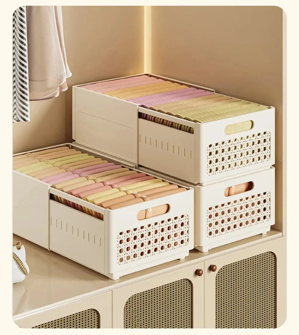 Caixa Organizadora de Guarda-Roupa com Gaveta Extensível Casamarella