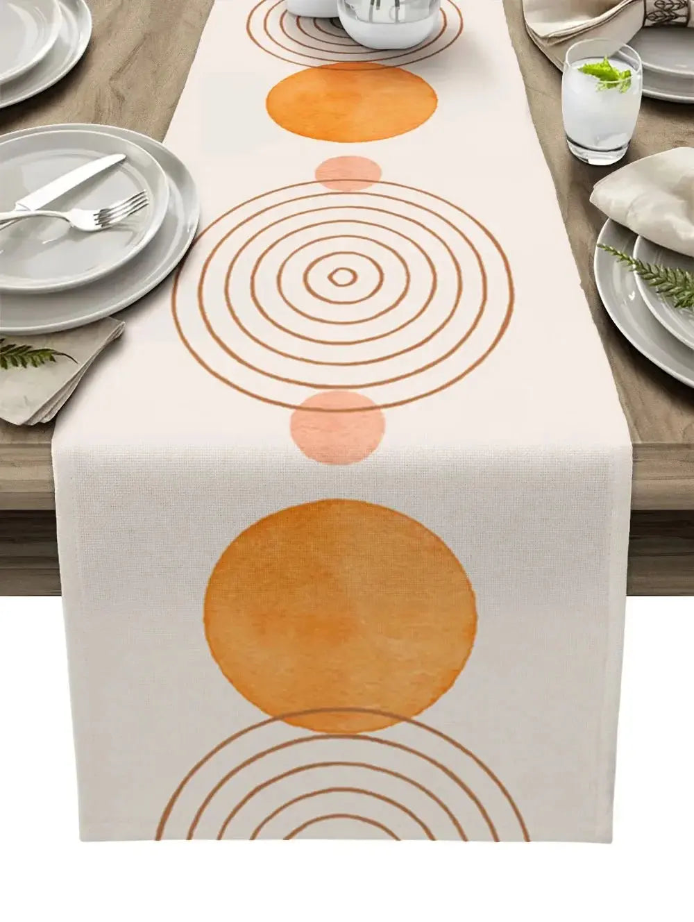 Caminho de Mesa Linho Minimalista Moderno Amaritta
