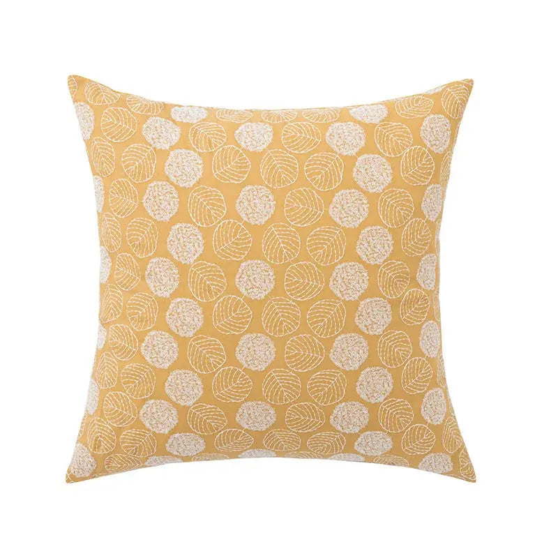 Capa de Almofada Floral Moderna 45x45 cm Amarela