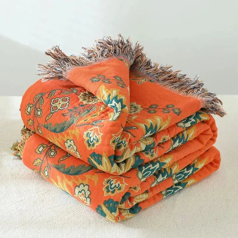 CObertor de algodão boho