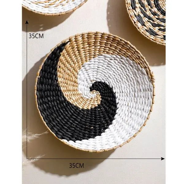 Conjunto de Mandalas de Palha Decorativas Amaritta