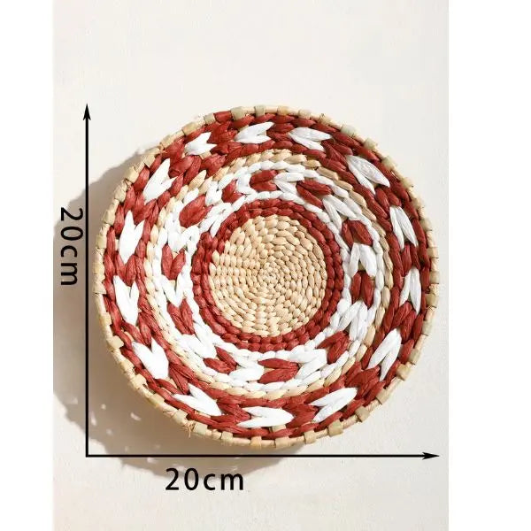 Conjunto de Mandalas de Palha Decorativas Amaritta