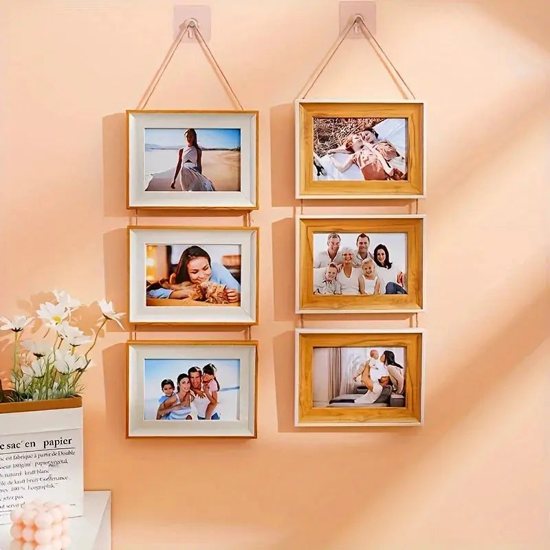 Conjunto de Porta-Retrato de Parede 3 em 1 Amaritta