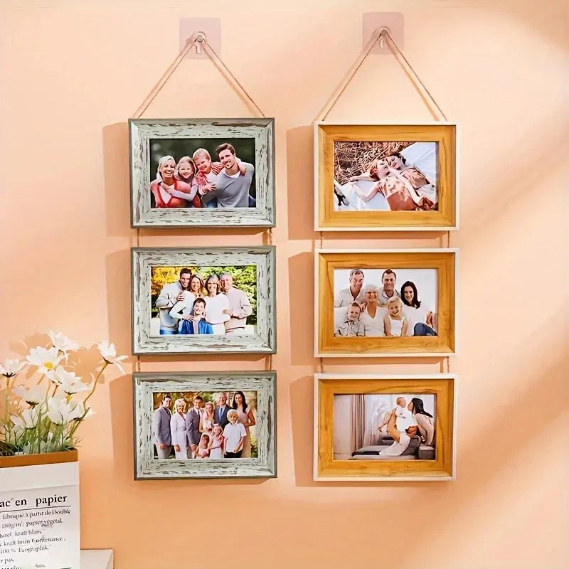 Conjunto de Porta-Retrato de Parede 3 em 1 Amaritta