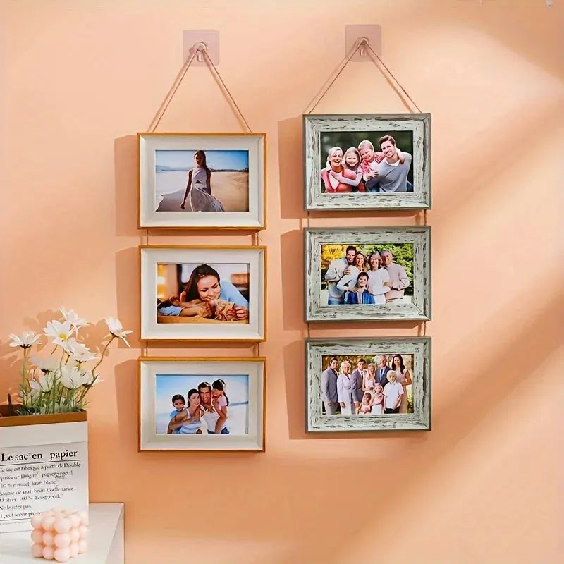 Conjunto de Porta-Retrato de Parede 3 em 1 Amaritta