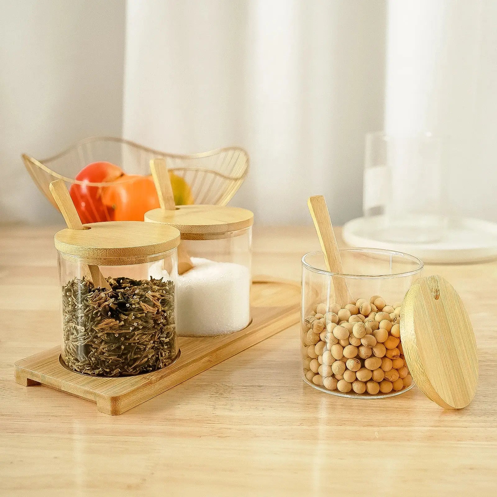 Conjunto de Potes de Condimento de 3 peças Casamarella