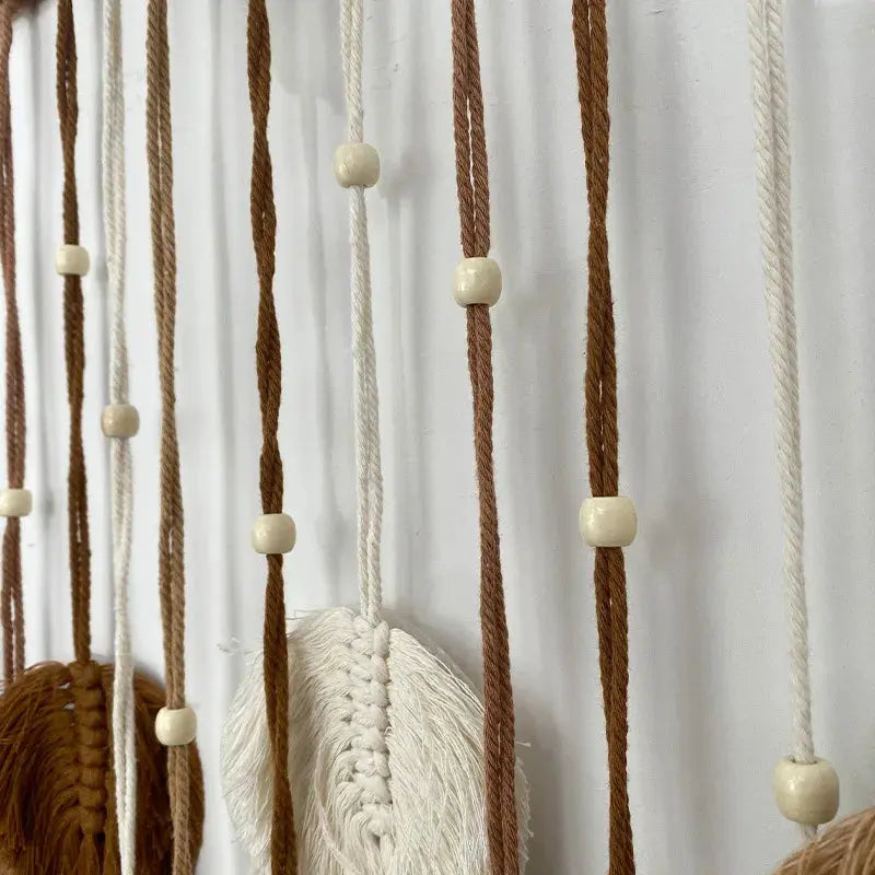 Decoração de Parede Macramê Folhas Trançadas Boho Filtro-dos-Sonhos-em-Macrame-Boho-Chic-Amaritta-