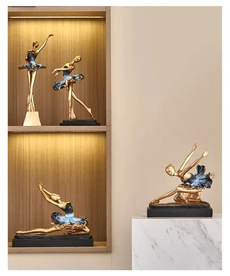 Estatueta Decorativa Bailarina Flutuante Amaritta