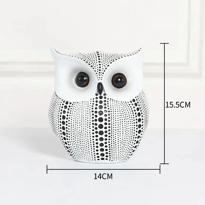 Estatueta de Coruja para Decoração de Mesa, Enfeite Coruja| Amaritta