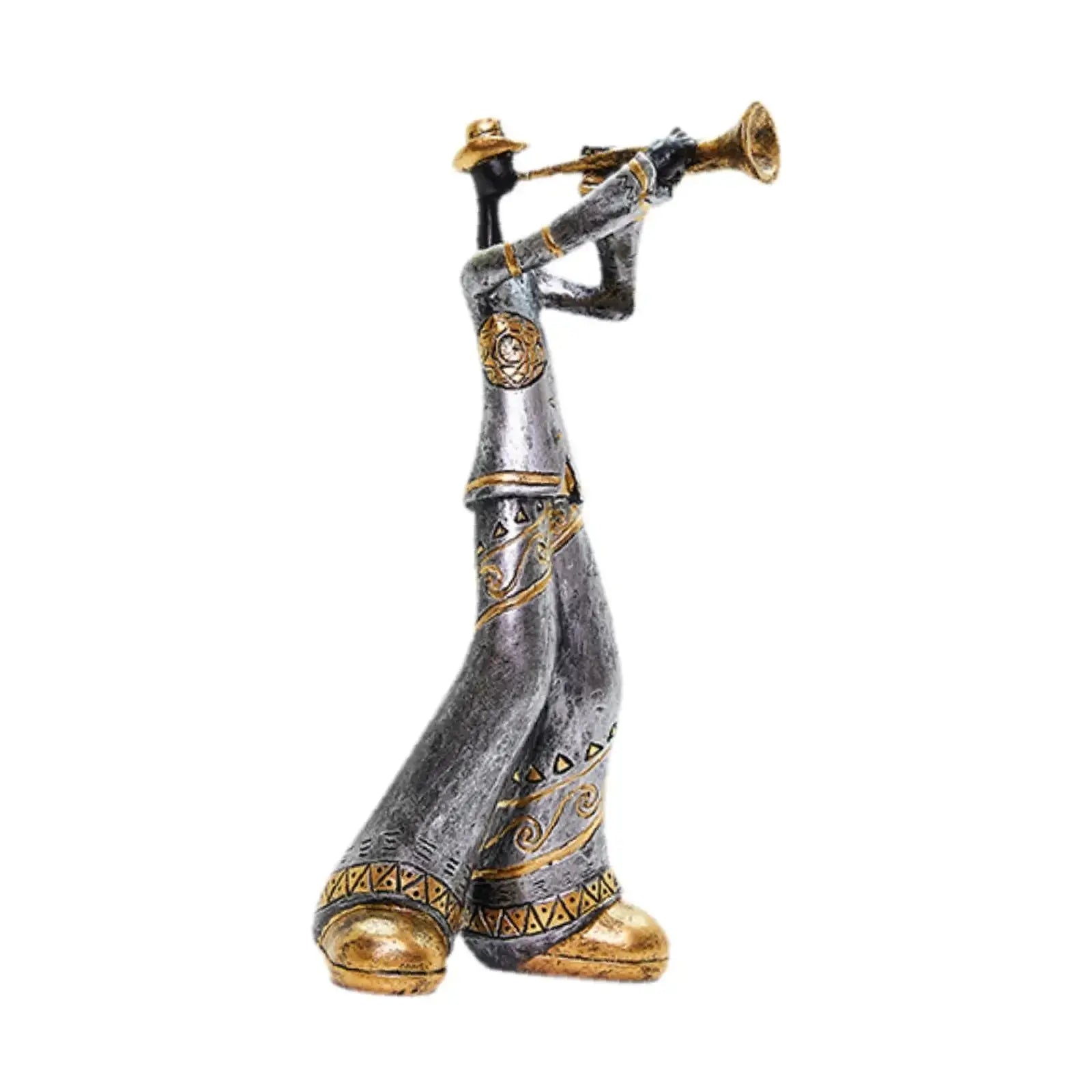 Estatuetas Decorativas de Banda Musical em Resina Amaritta 