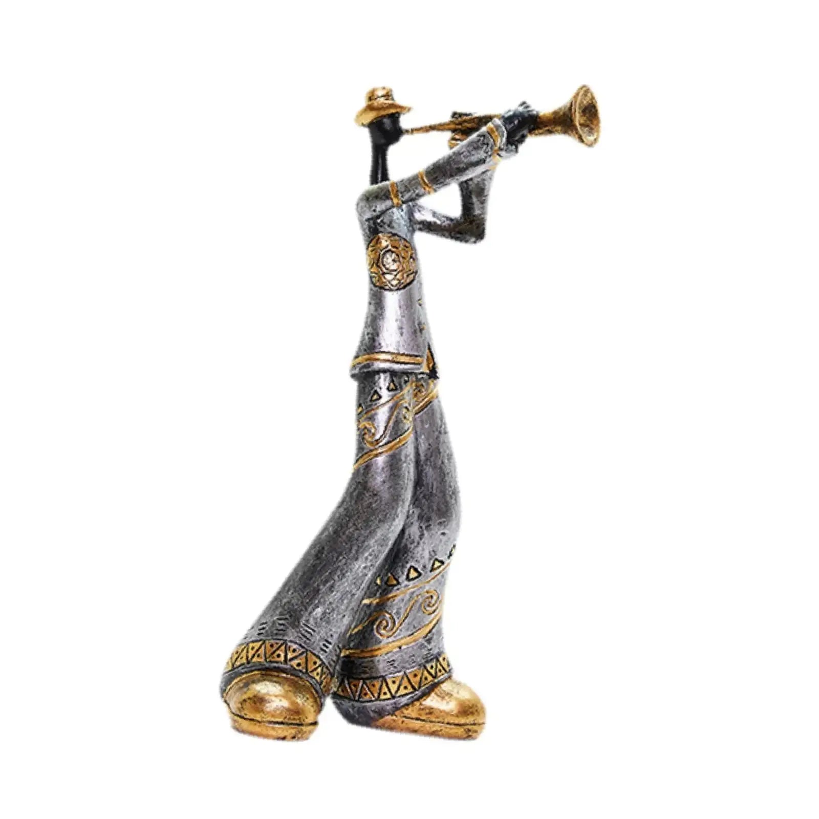 Estatuetas Decorativas de Banda Musical em Resina Amaritta 