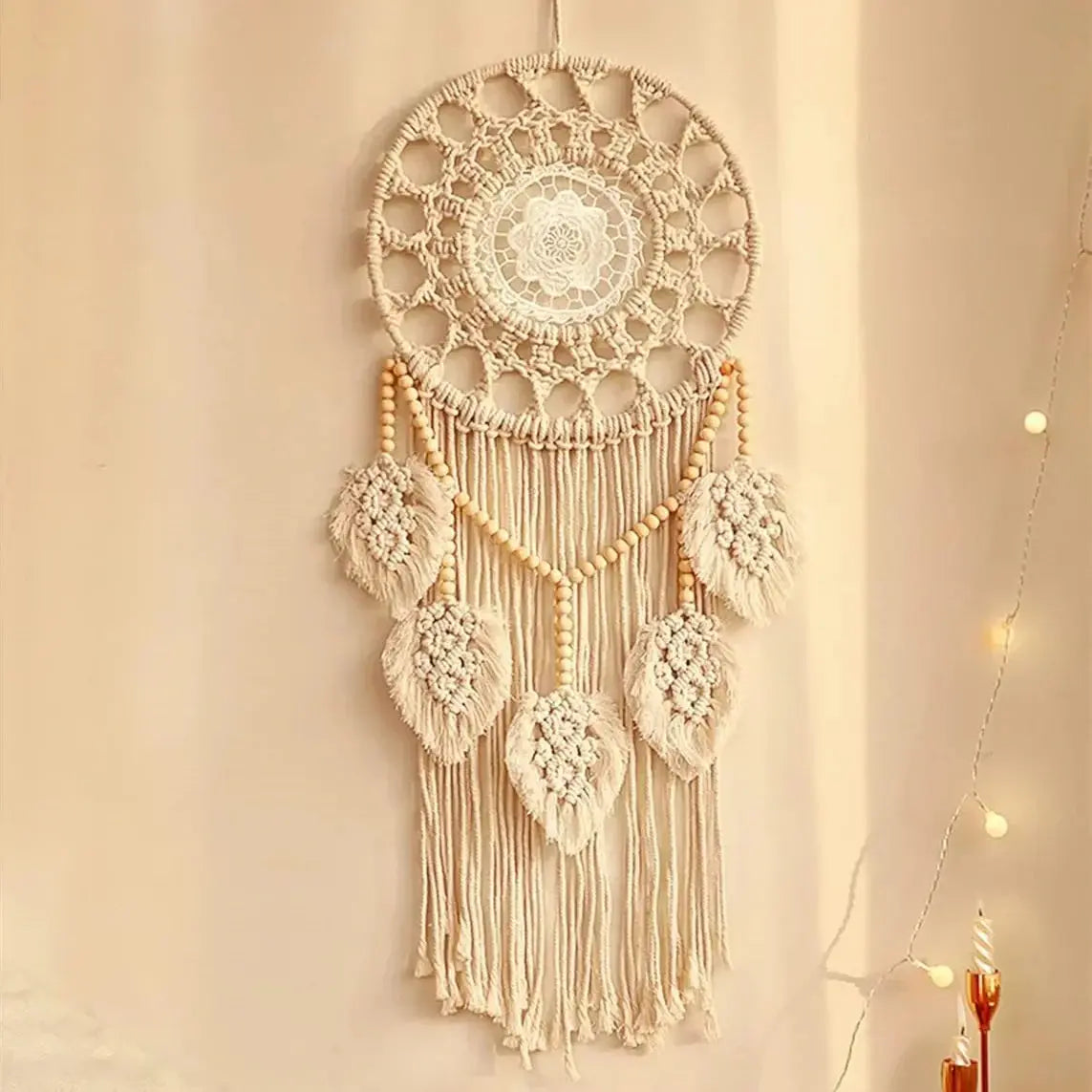Filtro dos Sonhos em Macramê Boho Chic Amaritta