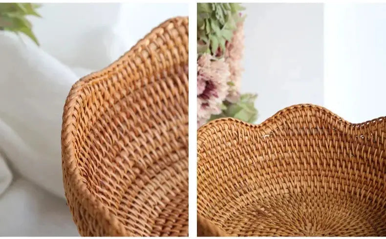 Fruteira Decorativa de Rattan Casamarella