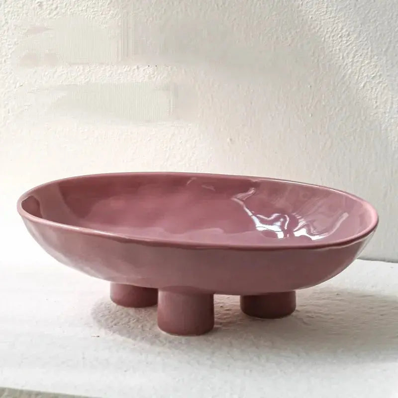 Fruteira de Mesa de Cerâmica Decorativa Casamarella