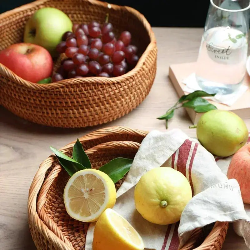 Fruteira de Vime Multiuso Casamarella