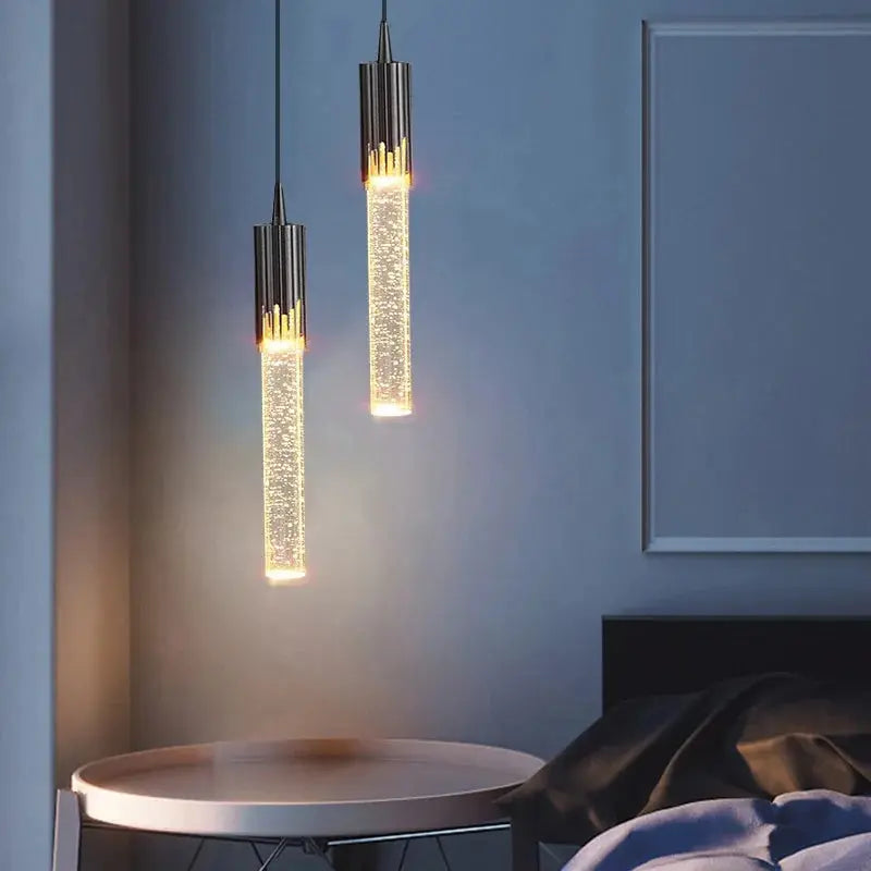 Luminária Pendente LED de Cristal Nórdico Casamarella