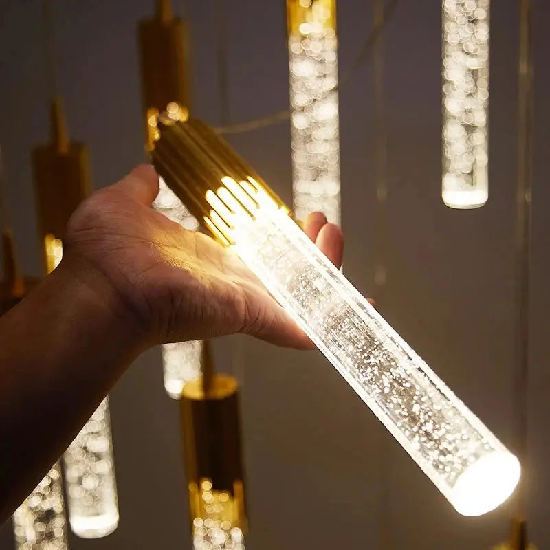 Luminária Pendente LED de Cristal Nórdico Casamarella