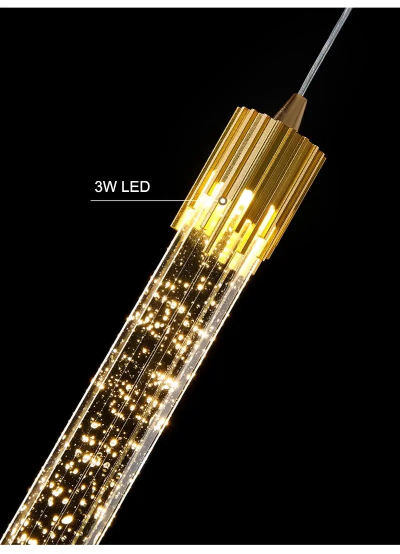 Luminária Pendente LED de Cristal Nórdico Casamarella