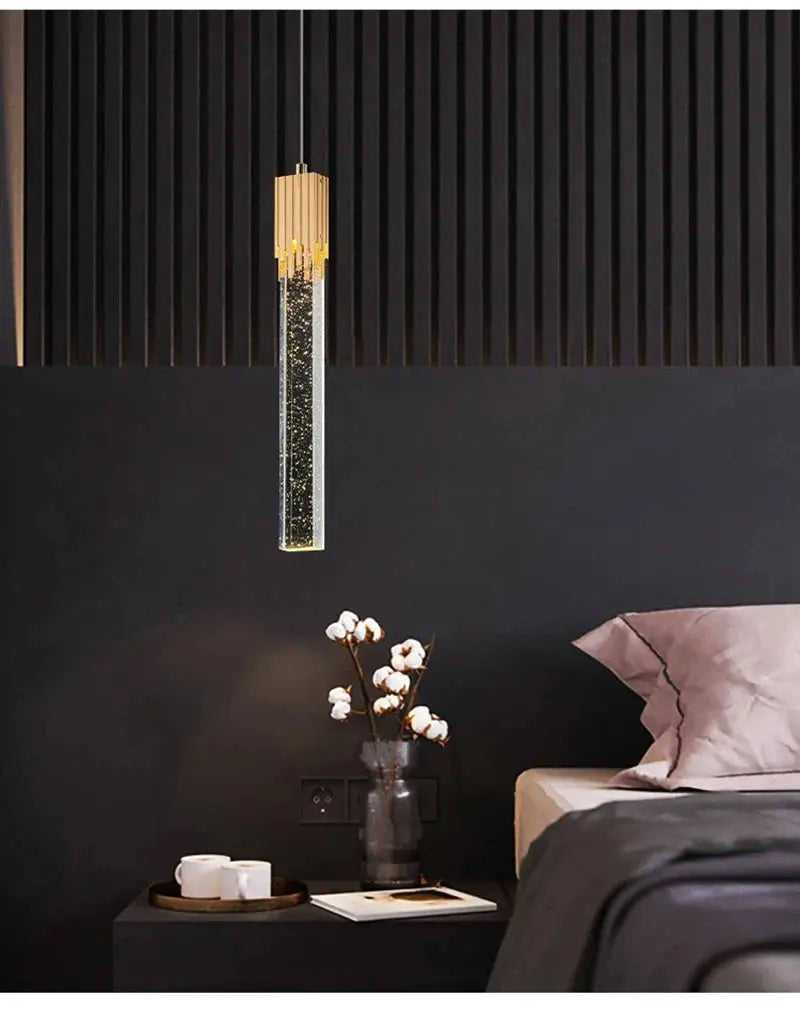 Luminária Pendente LED de Cristal Nórdico Casamarella