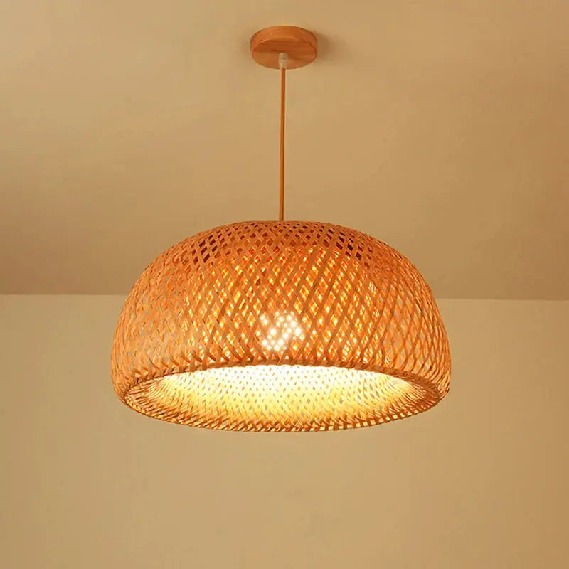 Luminária Pendente de Bambu Artesanal Casamarella