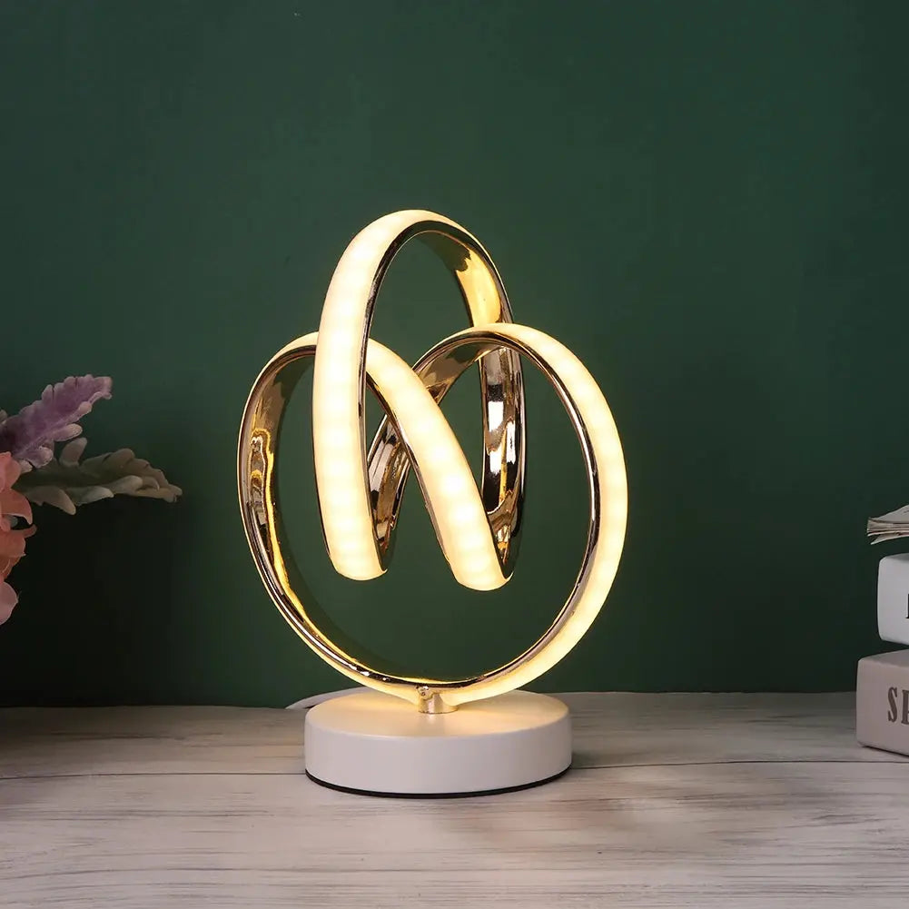 Luminária de Mesa Espiral para Sala de Estar Moderna 86-260 V Casamarella