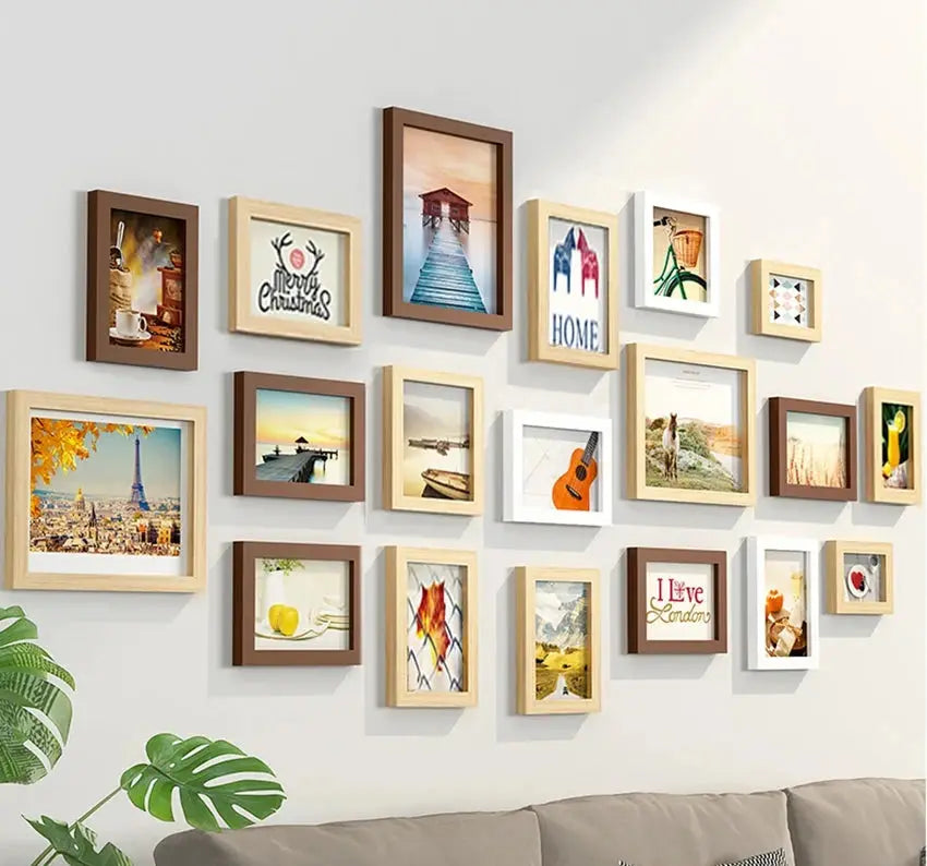 Molduras de Parede Para Fotos 14 ou 19Pcs Amaritta