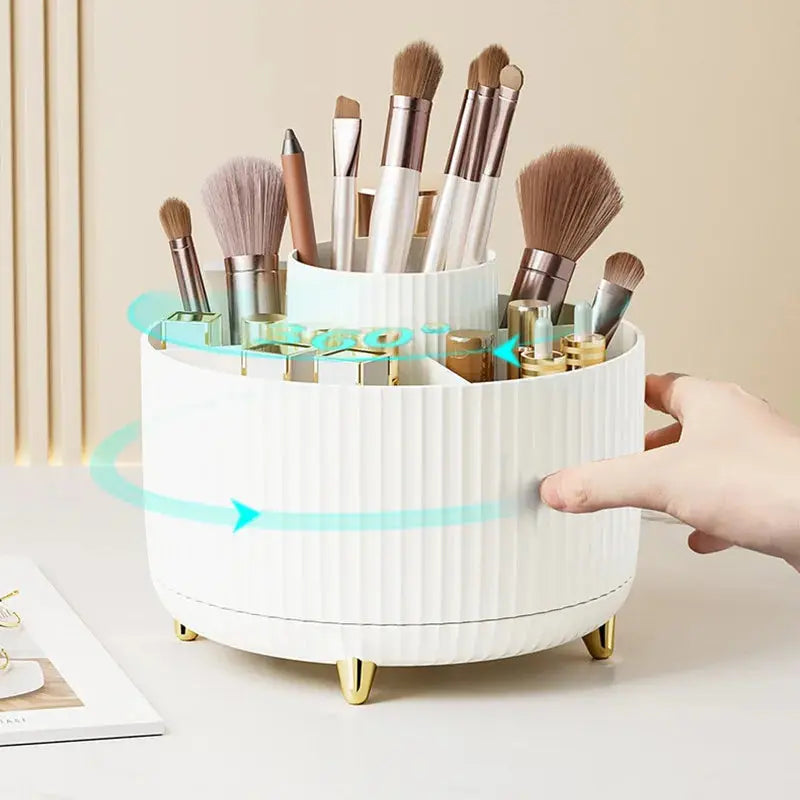 Organizador de Cosméticos de Mesa Giratório com Rotação de 360 graus Casamarella