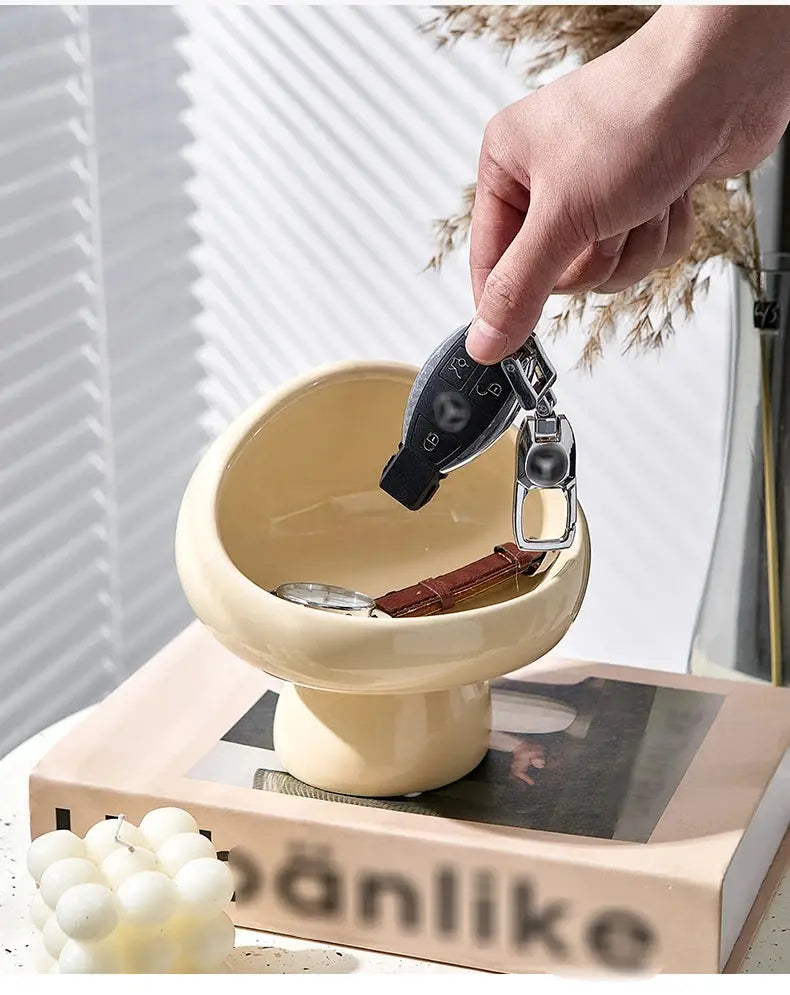 Porta-Acessórios em Formato de Cogumelo para Mesa de Entrada Casamarella