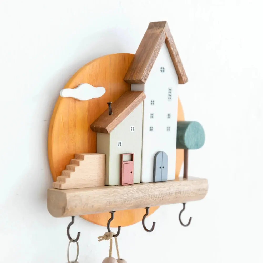 Porta-Chaves de Parede com Prateleira Decorativa Casamarella