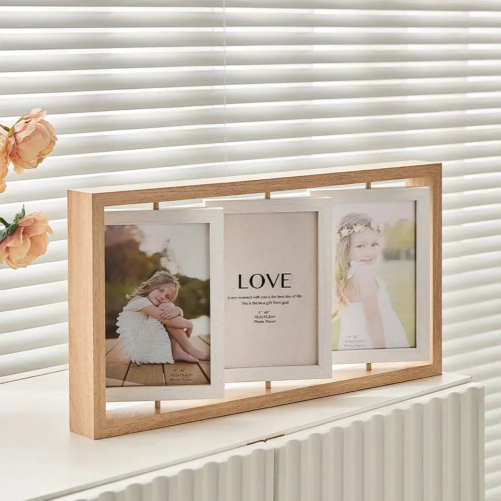 Porta-Retrato de Mesa Decorativo para Sala de Estar 