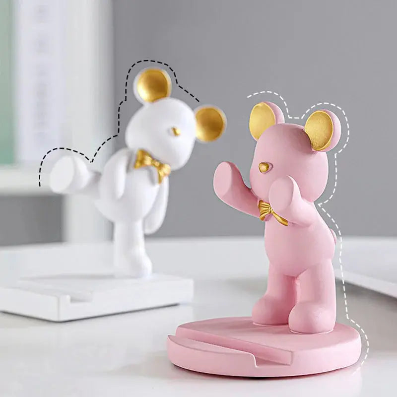 Suporte Decorativo para Celular - Ursinho Charmoso Amaritta