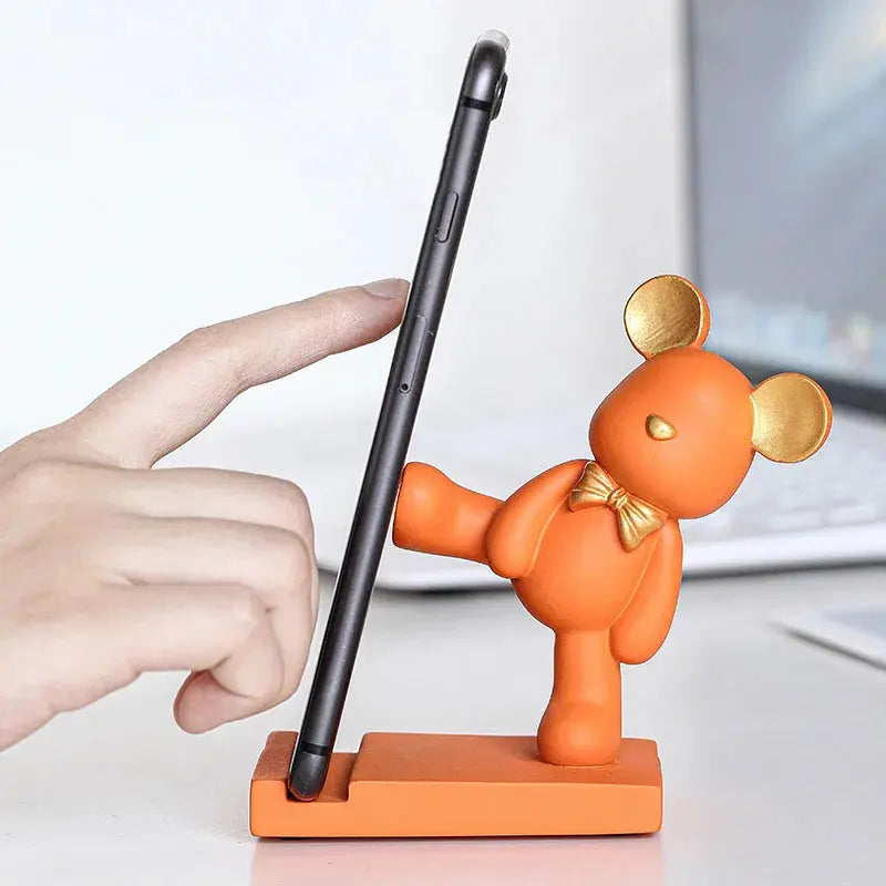 Suporte Decorativo para Celular - Ursinho Charmoso Amaritta
